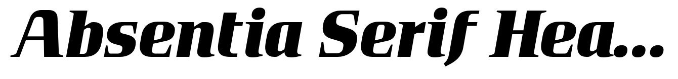 Absentia Serif Heavy Italic